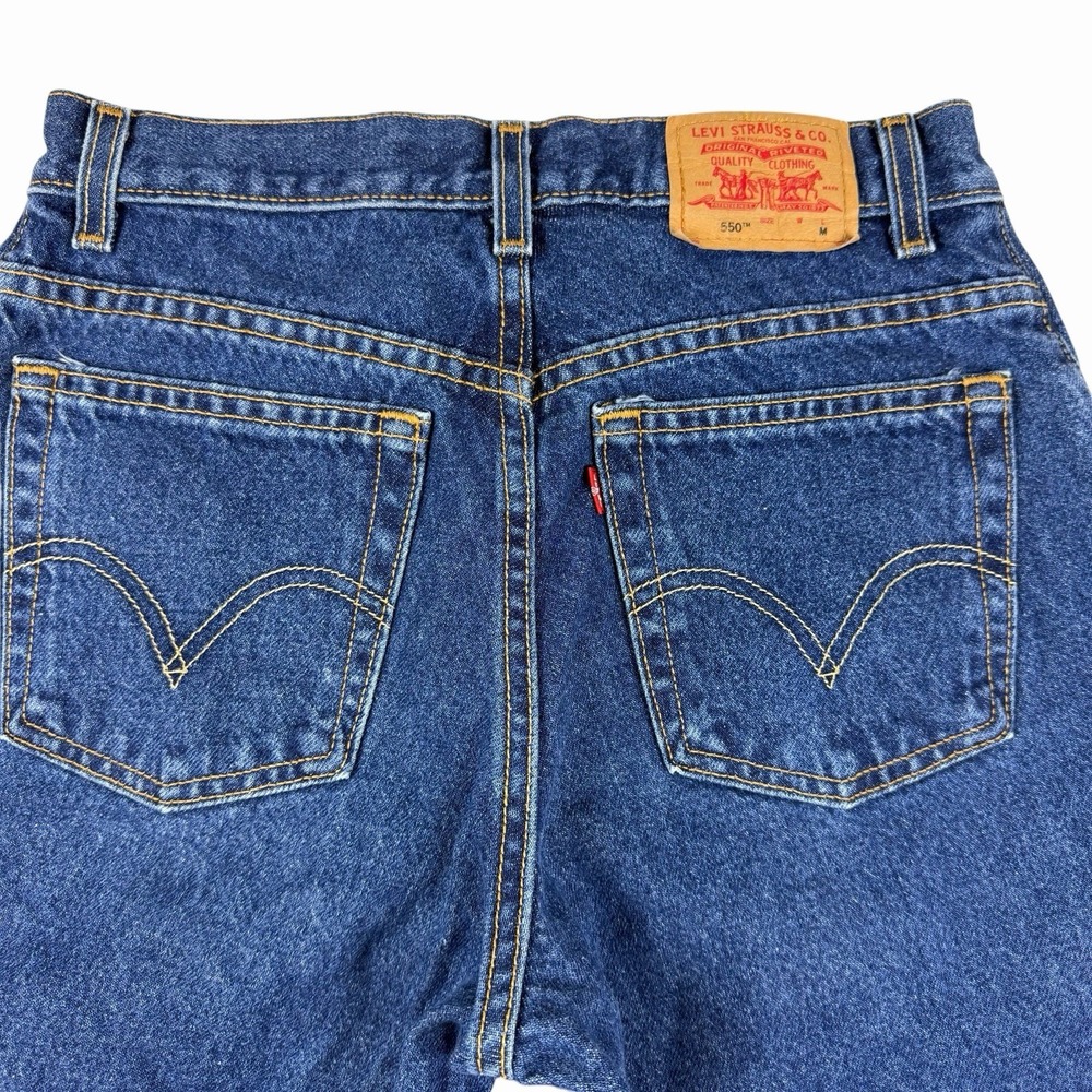 Vintage Levi's 550 Women's Jean Relaxed Fit Tapered Leg Faded Denim Size 8 Mis M